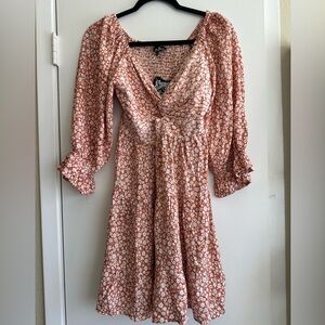 Angie floral print dress